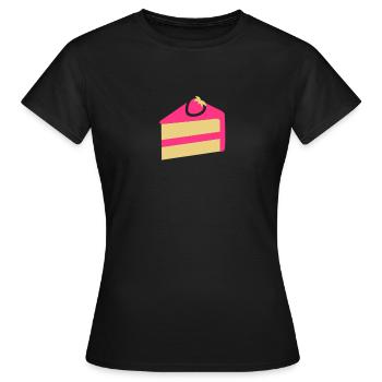 Cake - Women's T-Shirt - black - Front - AI Model Female 172 dark (172cm)
