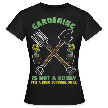 Gärtner Gärtnern Rechen - Frauen T-Shirt - Schwarz - Vorne - AI Model Female 172 dark (172cm)