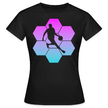 basketball streetball - Frauen T-Shirt - Schwarz - Vorne - AI Model Female 172 dark (172cm)