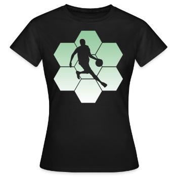 Player, Basketball, Streetball, Bball - Frauen T-Shirt - Schwarz - Vorne - AI Model Female 172 dark (172cm)