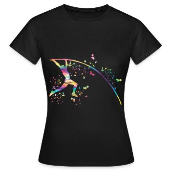 Saut à la perche Saut à la perche pour enfants - T-shirt Femme - noir - Devant - AI Model Female 172 dark (172cm)