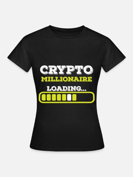 Krypto Bitcoin Bitcoins Crypto Blockchain - Frauen T-Shirt - Schwarz