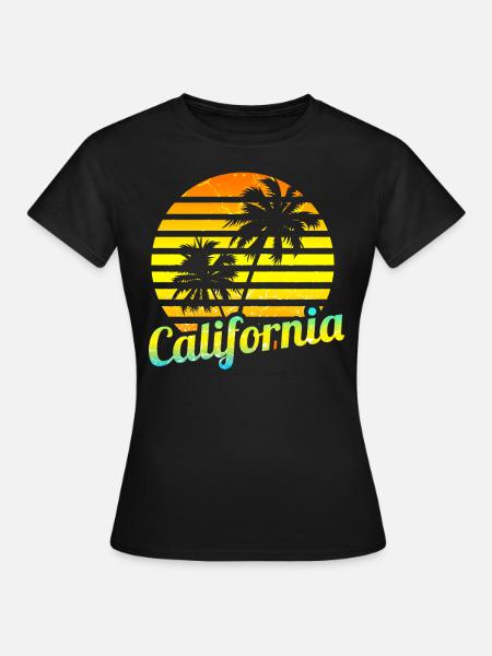 Kalifornien - Frauen T-Shirt - Schwarz