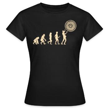 Mécanicien d'aéronef volant des turbines d'aéronef - T-shirt Femme - noir - Devant - AI Model Female 172 dark (172cm)
