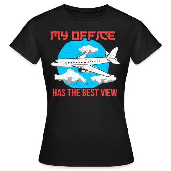 Hôtesse de l'air hôtesse de l'air - T-shirt Femme - noir - Devant - AI Model Female 172 dark (172cm)