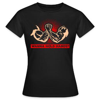Bras de fer bras de fer sport bras de fer fitness - T-shirt Femme - noir - Devant - AI Model Female 172 dark (172cm)