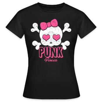 Punk rock musique punk rocker punks punk cadeau - T-shirt Femme - noir - Devant - AI Model Female 172 dark (172cm)