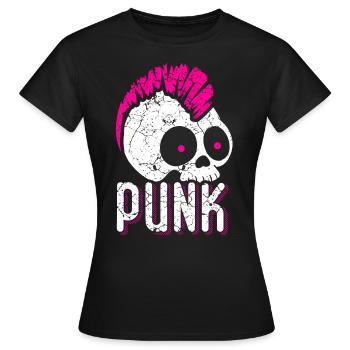 Punk rock musique punk rocker punks punk cadeau - T-shirt Femme - noir - Devant - AI Model Female 172 dark (172cm)