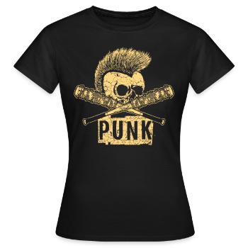 Punk Punk Rock Musique Punks Anarchy Punk Gift - T-shirt Femme - noir - Devant - AI Model Female 172 dark (172cm)