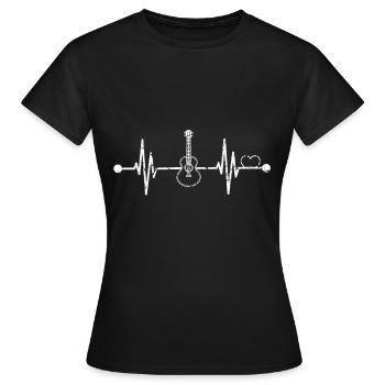 Bassiste bassiste bassiste EADG - T-shirt Femme - noir - Devant - AI Model Female 172 dark (172cm)