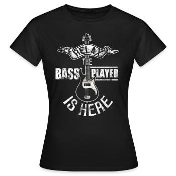 Bassiste bassiste bassiste EADG - T-shirt Femme - noir - Devant - AI Model Female 172 dark (172cm)