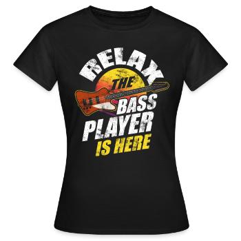 Bassiste bassiste bassiste EADG musique - T-shirt Femme - noir - Devant - AI Model Female 172 dark (172cm)