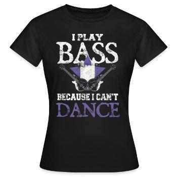 Bass joueur Bass Player Bassist Bassist - T-shirt Femme - noir - Devant - AI Model Female 172 dark (172cm)
