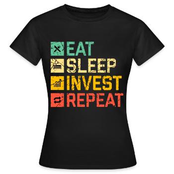 Finance - T-shirt Femme - noir - Devant - AI Model Female 172 dark (172cm)