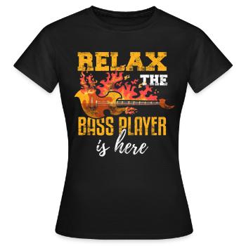 Bass Joueur - T-shirt Femme - noir - Devant - AI Model Female 172 dark (172cm)