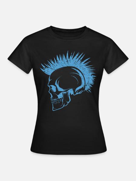 Schädel Punks Punk - Frauen T-Shirt - Schwarz