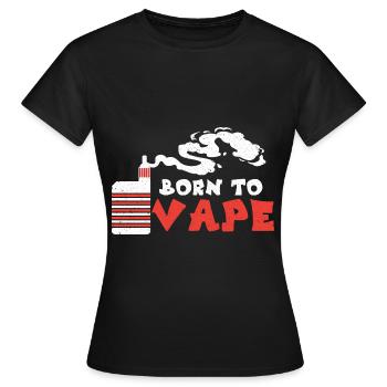 E-Cigarette E-Shisha Vapor Liquid - Women's T-Shirt - black - Front - AI Model Female 172 dark (172cm)