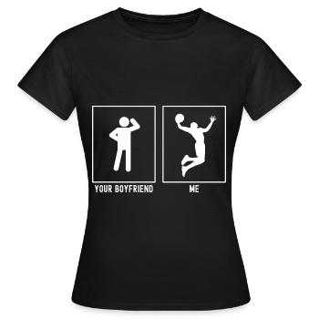Your Friend - Me - Basketball Slam Dunk - T-shirt Femme - noir - Devant - AI Model Female 172 dark (172cm)