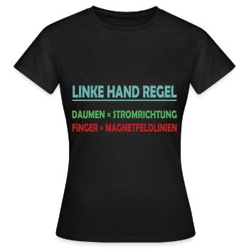 Spannung und Widerstand Elektrizität - Physiker - Frauen T-Shirt - Schwarz - Vorne - AI Model Female 172 dark (172cm)