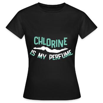 Schwimmer Schwimmen 50 Meter Bahn Brustschwimmen - Frauen T-Shirt - Schwarz - Vorne - AI Model Female 172 dark (172cm)