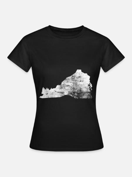 Berg - Klettern - (10) - Frauen T-Shirt - Schwarz