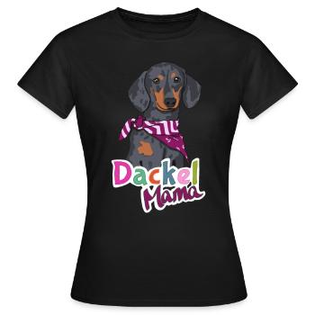 Dachshund Mom / Dachshund Mom - Women's T-Shirt - black - Front - AI Model Female 172 dark (172cm)