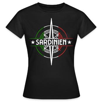 Sardinia - Women's T-Shirt - black - Front - AI Model Female 172 dark (172cm)