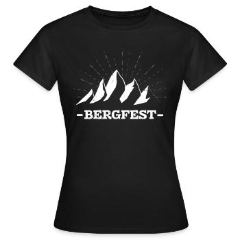 Bergfest Mittwoch arbeiten Büro feiern Geschenk - Frauen T-Shirt - Schwarz - Vorne - AI Model Female 172 dark (172cm)