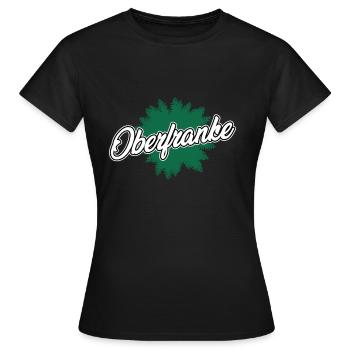Franken Geschenke für Bamberger Oberfranken - Frauen T-Shirt - Schwarz - Vorne - AI Model Female 172 dark (172cm)