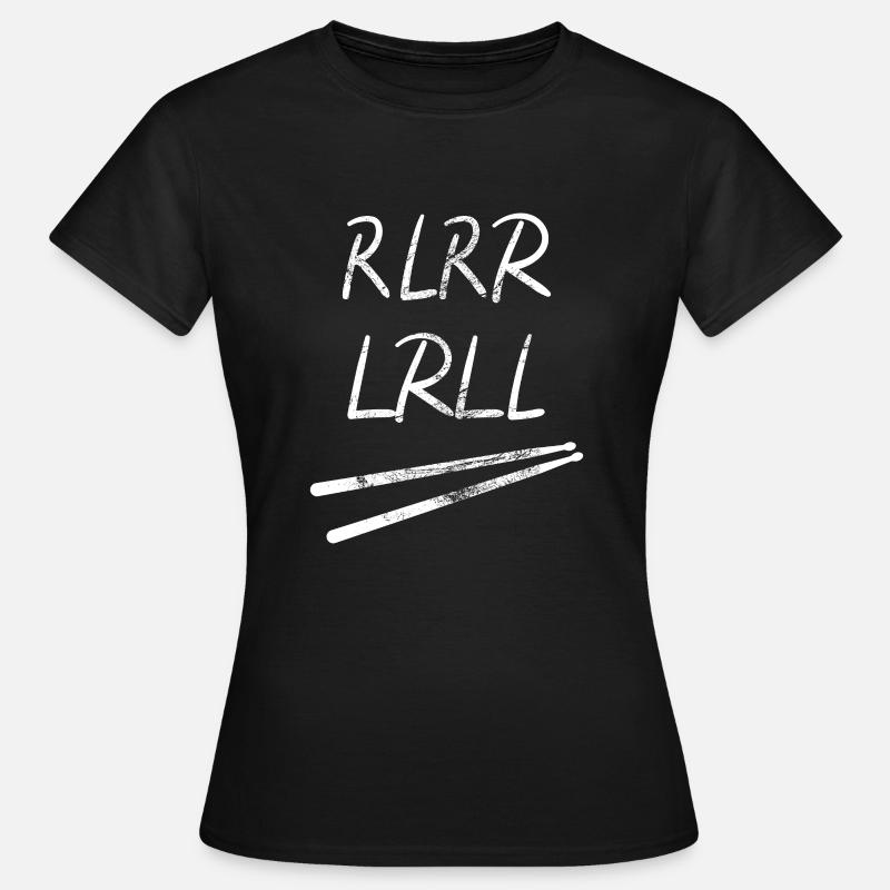 Drummer Schlagzeuger oder Percussionist Geschenk - Frauen T-Shirt - Schwarz