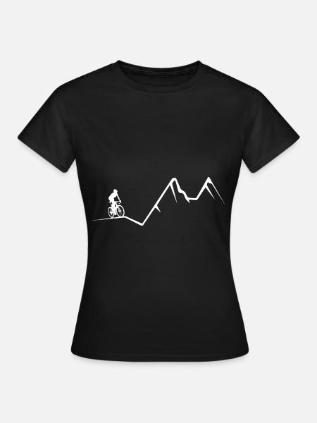 Berg - Radfahren - (16) - Frauen T-Shirt - Schwarz