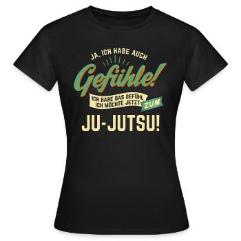 Gefuehle - ich moechte Sport - Ju-Jutsu! - - Frauen T-Shirt - Schwarz - Vorne - AI Model Female 172 dark (172cm)
