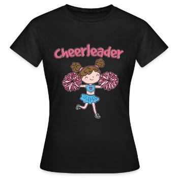 cheerleader - Frauen T-Shirt - Schwarz - Vorne - AI Model Female 172 dark (172cm)