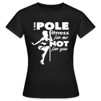 Poledance - Frauen T-Shirt - Schwarz - Vorne - AI Model Female 172 dark (172cm)