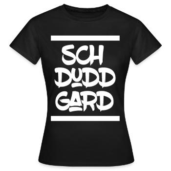Stuttgart Schwaben Schwabe Schwäbisch Schwäbischer - Frauen T-Shirt - Schwarz - Vorne - AI Model Female 172 dark (172cm)