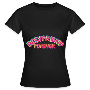 Meilleurs amis Meilleurs bourgeons Meilleur ami - T-shirt Femme - noir - Devant - AI Model Female 172 dark (172cm)