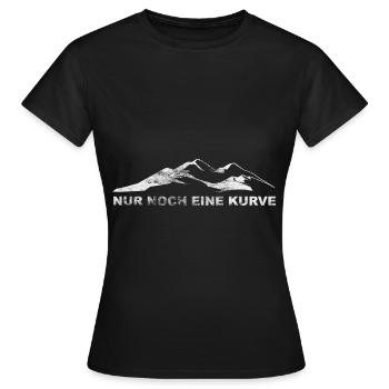 Nur Noch Eine Kurve - - Frauen T-Shirt - Schwarz - Vorne - AI Model Female 172 dark (172cm)