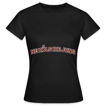 ne koelsche jung Kölner Jungs Jung us Kölle - Frauen T-Shirt - Schwarz - Vorne - AI Model Female 172 dark (172cm)