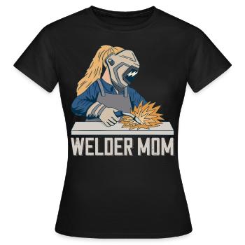 Welder Mama for welders and - Women's T-Shirt - black - Front - AI Model Female 172 dark (172cm)