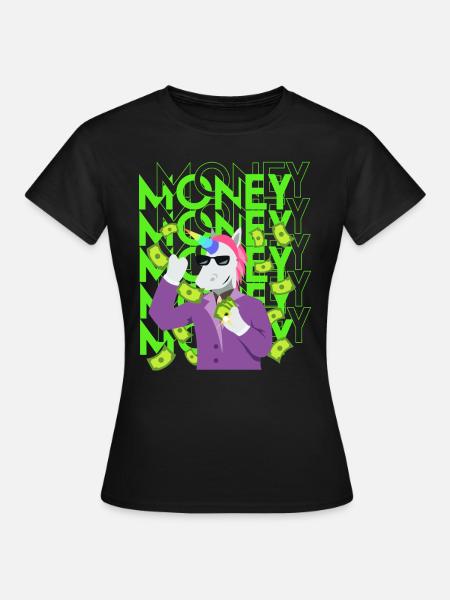 Geld - Frauen T-Shirt - Schwarz
