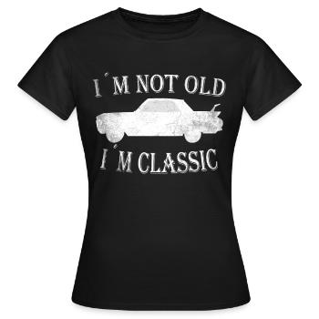 funny saying birthday gift older - Women's T-Shirt - black - Front - AI Model Female 172 dark (172cm)