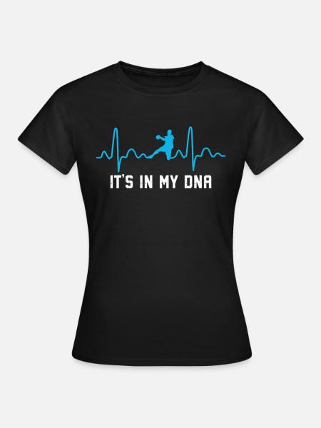 it's in my DNA handball - T-shirt dam - svart