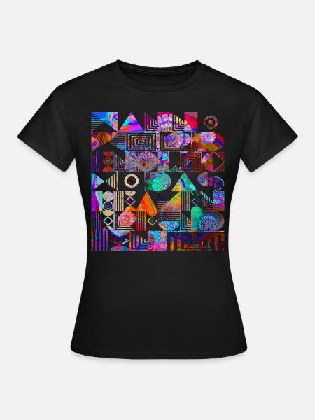 Maori – Azteken – Maya - Inka trendy Tattoo Tribal - Frauen T-Shirt - Schwarz