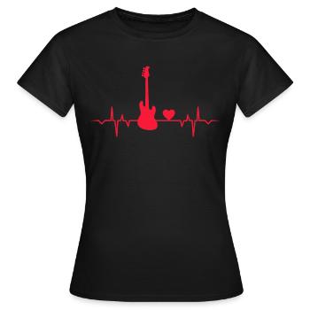 Guitariste Guitariste Guitariste Guitariste Guitariste Guitariste Guitare - T-shirt Femme - noir - Devant - AI Model Female 172 dark (172cm)