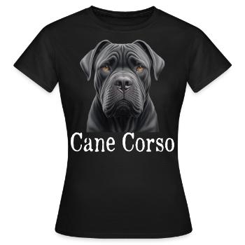 Cane corso - T-shirt Femme - noir - Devant - AI Model Female 172 dark (172cm)
