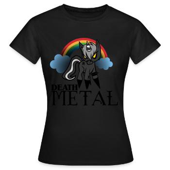 death metal - Frauen T-Shirt - Schwarz - Vorne - AI Model Female 172 dark (172cm)