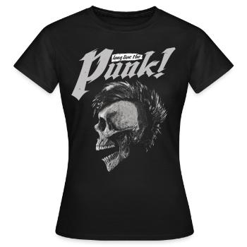 Vive le Punk - T-shirt Femme - noir - Devant - AI Model Female 172 dark (172cm)