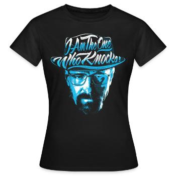 Breaking Bad I'm The One Who Knocks Hut - Frauen T-Shirt - Schwarz - Vorne - AI Model Female 172 dark (172cm)