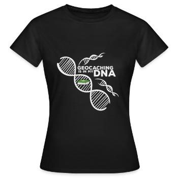 Geocaching - T-shirt Femme - noir - Devant - AI Model Female 172 dark (172cm)