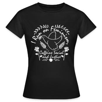 féminisme - T-shirt Femme - noir - Devant - AI Model Female 172 dark (172cm)